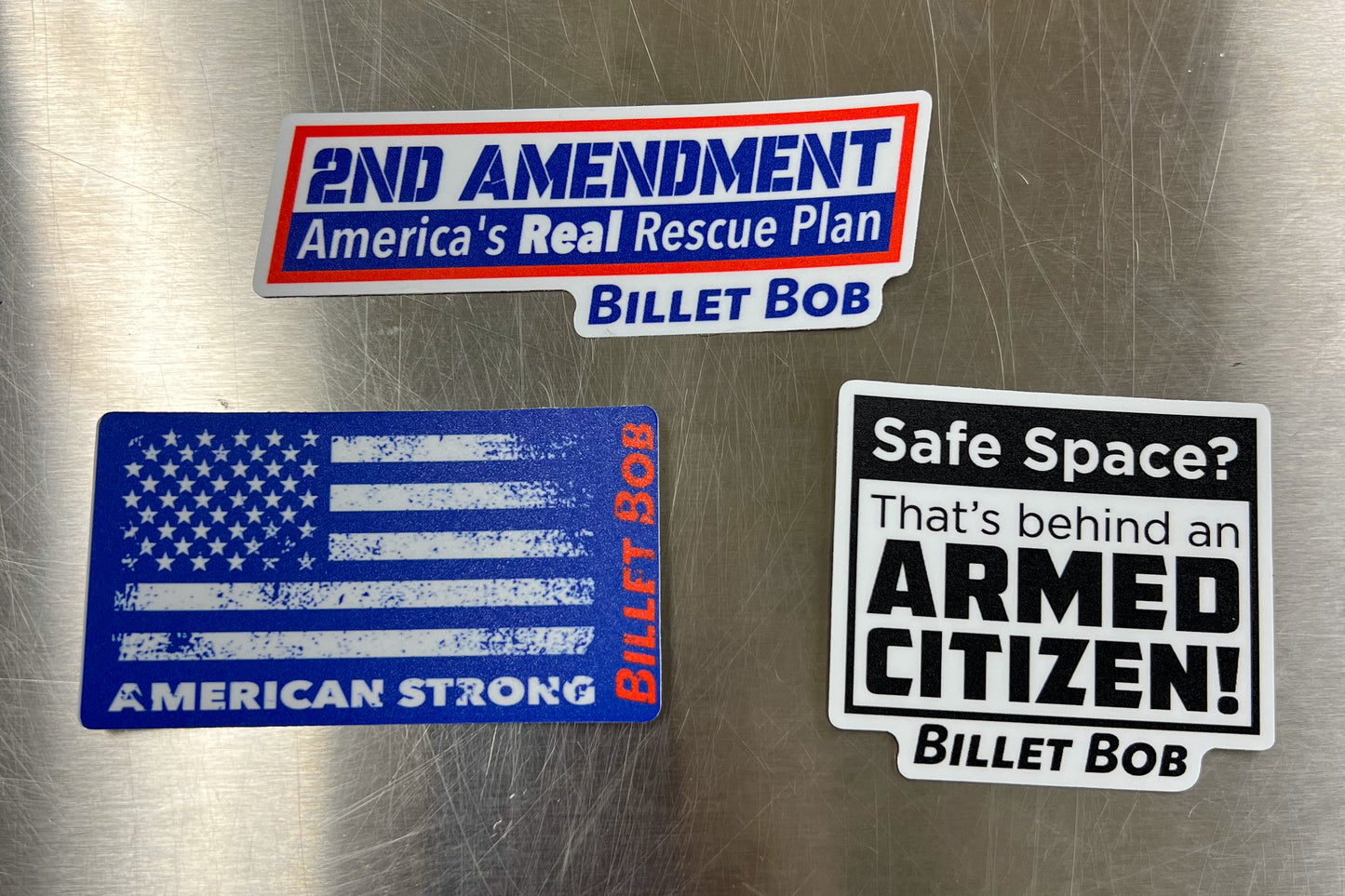 Billet Bob Stickers - 3 pack