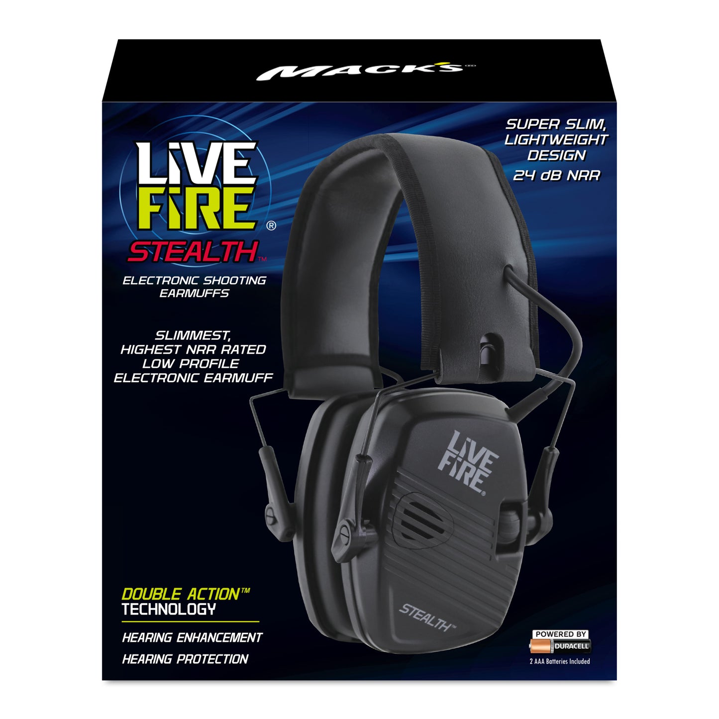 Live Fire® Stealth™ Electronic Shooting Earmuffs