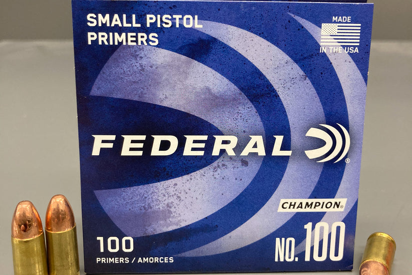 Federal Small Pistol Primers - 100